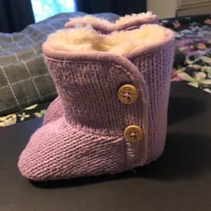 Ugg baby purple boots size 2/3